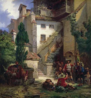 Raising Prints: Marksmen in Merano, 1862. Creator: Johan Christoffer Boklund