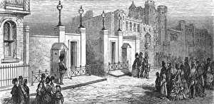 Sentry Prints: Marlborough House - Expecting the Prince, 1872. Creator: Gustave Doré