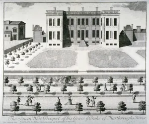Pall Mall Gallery: Marlborough House, Pall Mall, Westminster, London, c1720. Artist: John Harris I