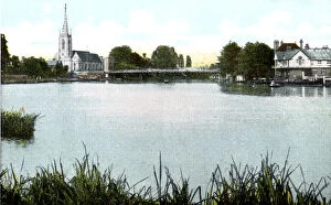 Images Dated 9th August 2006: Marlow Bridge and Church, Buckinghamshire, 20th Century