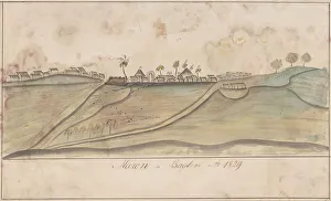 Java Indonesia Prints: Maron in Baglen, 1829. Creator: Anon