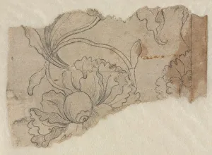Pricked Prints: Marquetry Design, c. 1730 / 60. Creator: Unknown