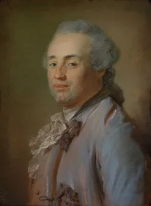 Lilac Prints: The Marquis de Marigny, 18th century. Creator: Jean-Baptiste Perronneau