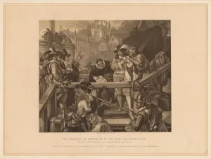 Bauer Prints: The Marquis of Montrose at the Place of Execution, 1650 (1878). Artist: T Bauer