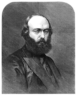 Talbot Gascoyne Cecil Robert Arthur Prints: The Marquis of Salisbury, Chancellor of the University of Oxford, 1870. Creator: Unknown