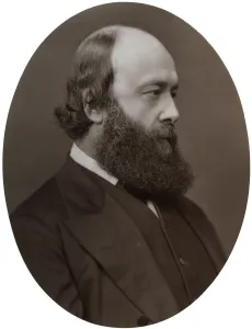 Twenty Third Earl Of Salisbury Collection: Marquis of Salisbury, Secretary of State for India, 1877.Artist: Lock & Whitfield