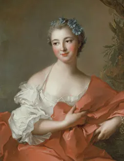 Nattier Jean Marc Prints: Marquise de l'Hôpital, c1740. Creator: Jean-Marc Nattier