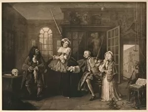 Austin Dobson Collection: Marriage A-la-Mode: 3. The Inspection, c1743. Artist: William Hogarth