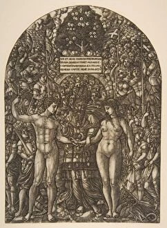 Cheering Gallery: The Marriage of Adam and Eve.n.d. Creator: Jean Duvet