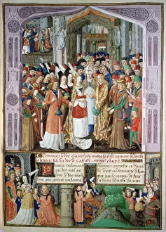 Images Dated 9th December 2006: The marriage of Blanche and Fernando, 1269, (15th century)