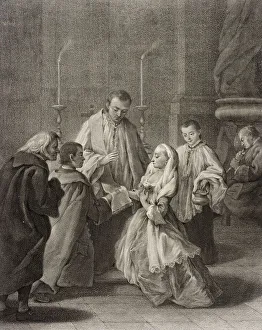 Pietro Falca Prints: Marriage, c1755. Creators: Giovanni Marco Pitteri, Pietro Longhi