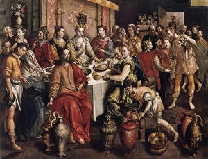 Maerten De Vos Gallery: The Marriage at Cana, 1596-1597. Artist: Martin de Vos