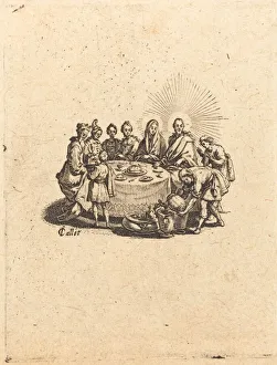 Marriage Feast At Cana Prints: The Marriage at Cana, 1618. Creator: Jacques Callot