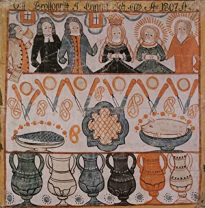 Marriage Feast At Cana Prints: The Marriage in Cana, 1807. Creator: Anders Eriksson