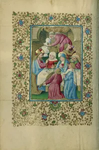 Changing Prints: The Marriage at Cana; Book of Hours, about 1460. Creator: Unknown