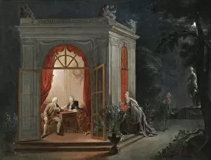 Matrimony Gallery: The Marriage Contract. Artist: Gautier Dagoty, Jean-Baptiste Andre (1740-1786)