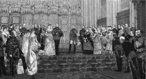 Albany Collection: The Marriage of the Duke and Duchess of Albany, 27 April 1882, (1900). Artist: James Dromgole Linton