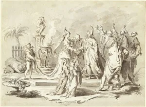 Novelli Pietro Antonio Prints: The Marriage of Europe and China, c. 1760. Creator: Pietro Antonio Novelli