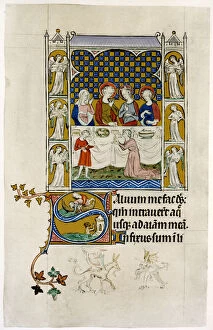 The marriage feast at Cana, early 14th century