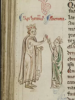 Henry Iii Of England Gallery: Marriage of Henry III and Eleanor of Provence (From the Historia Anglorum, Chronica majora)