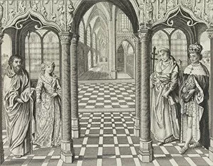 The Marriage of Henry the VIIth and Elizabeth of York, February 15, 1826. Creator: After Jan Gossart (called Mabuse)