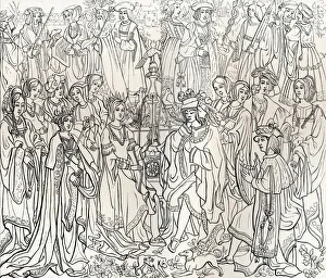 Achille Gallery: Marriage of King Louis XII of France and Mary Tudor, 16th century, (1849). Creator