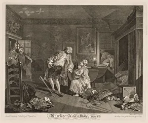 William Hogarth British Prints: Marriage a la Mode: The Death of the Earl, 1745. Creator: William Hogarth (British