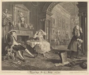 A La Mode Prints: Marriage a la Mode: pl. 2, 1745. Creator: Bernard Baron