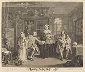 Sickness Collection: Marriage a la Mode: pl. 3, 1745. Creator: Bernard Baron