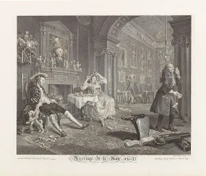 Matrimony Prints: Marriage a la Mode. Plate II: The Tête à Tête