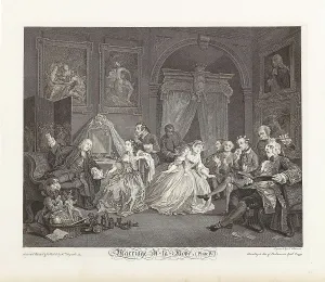 Matrimony Prints: Marriage a la Mode. Plate IV: The Toilette, 1745. Creator: Hogarth, William (1697-1764)