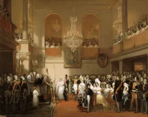 Compiegne Prints: Marriage of Leopold I of the Belgians and Princess Louise of Orleans at the Chateau de Compiegne