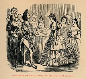 Henry Iii Gallery: Marriage of his Majesty Henry III and Eleanor of Provence, c1860, (c186. Artist: John Leech)
