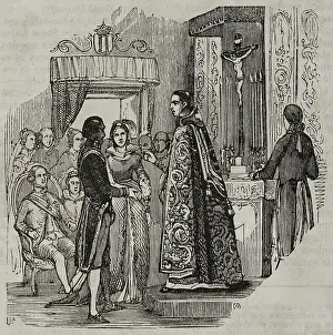 Wedding Prints: Marriage of Manuel de Godoy y Alvarez and Maria Teresa de Borbon y Vallabriga