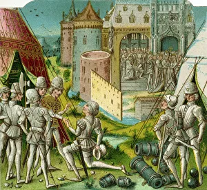 German King Collection: The Marriage of margrave Sigismund of Brandenburg to Mary of Hungary, late 15th century