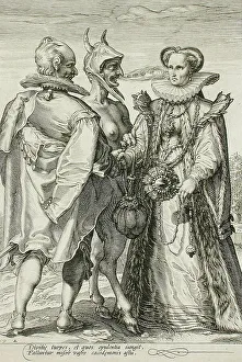 Saenredam Jan Prints: Marriage for Money, c1594. Creator: Jan Saenredam