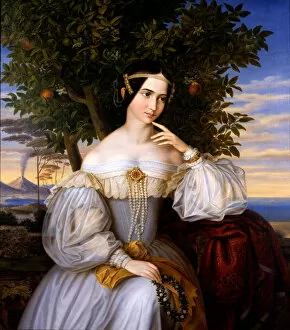 Israel Museum Gallery: Marriage Portrait of Charlotte de Rothschild, 1836. Creator: Oppenheim