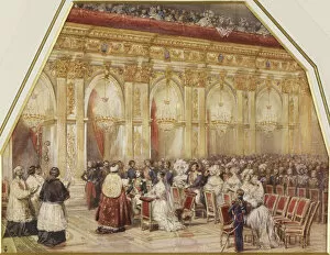 Chantilly Gallery: Marriage of Prince Ferdinand Philippe d Orleans and Duchess Helene of Mecklenburg-Schwerin, 1837