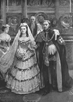 Princess Of Wales Gallery: The Marriage of the Prince of Wales with Princess Alexandra of Denmark... Windsor, 1863, (1901)