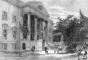 Dss Of Argyll Prints: Marriage of Princess Louise: arrival of the newly-married pair at Claremont