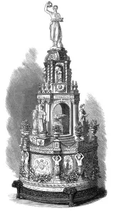 Dss Of Argyll Prints: Marriage of Princess Louise: the Royal Wedding Cake, 1871. Creator: Unknown