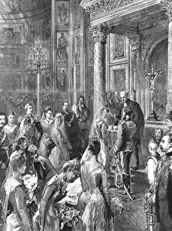 The Marriage of Princess Victoria, Daughter of the Empress Frederick, to Prince Adolphus of Schaum Creator: Unknown