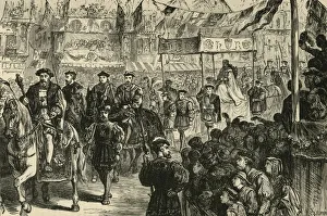 Bunting Prints: The Marriage Procession of Anne Boleyn, (1533), 1890. Creator: Unknown