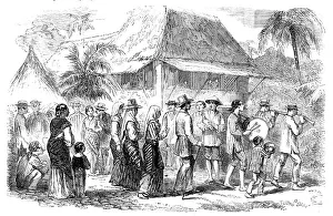 Marrying Prints: Marriage Procession in Manilla, 1857. Creator: Unknown