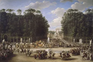 Marie Louise Prints: The marriage procession of Napoleon I and Marie-Louise crossing the Jardin des Tuileries on 2nd Apri Artist: Garnier