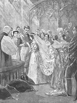Chapel Royal Gallery: The Marriage of Queen Victoria and Prince Albert at St. Jamess Palace, 1840, (1901)