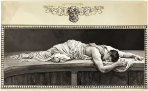 Will Hicok Low Prints: And in its Marriage Robe the Heavy Body Wound, 1885. Creator: Will H. Low
