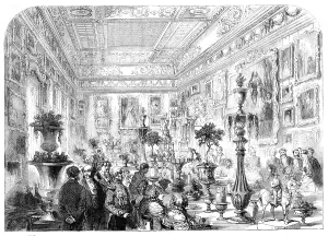 Marriage of Sir Robert Peel and Lady Emily Hay - The Dejeuner in the Waterloo Gallery at Apsley Hous Creator: Unknown