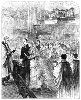 Front Page News Prints: Marriage of the son of Lord Selborne to the daughter of the Marquis of Salisbury