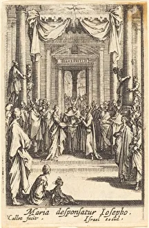 The Marriage of the Virgin, in or after 1630. Creator: Jacques Callot The Marriage of the Virgin, in or after 1630. Creator: Jacques Callot